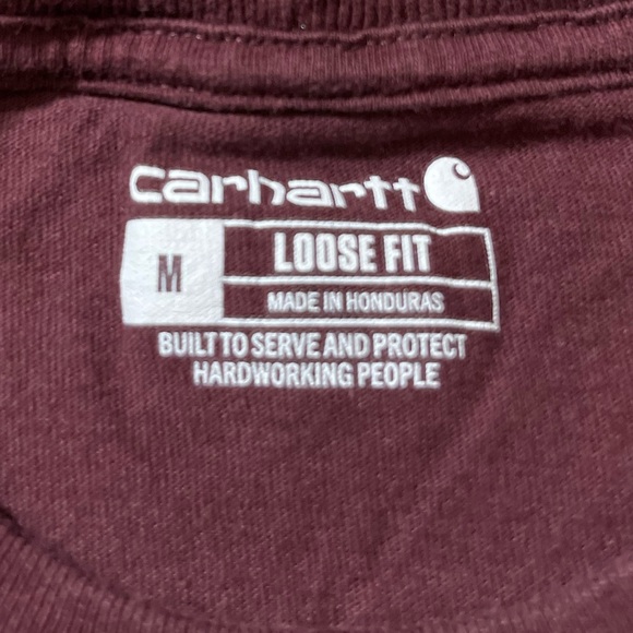 NWOT - Carhartt Mens Brown Pocket Tee - Picture 3 of 6